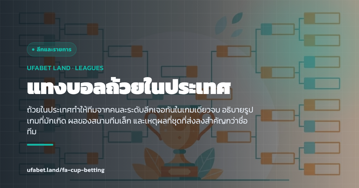 คู่ถ้วยในประเทศที่ทีมคนละระดับลีกเจอกัน ufabet.land