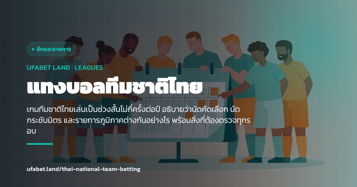 การประเมินเกมของทีมชาติไทยตามประเภทของนัด ufabet.land